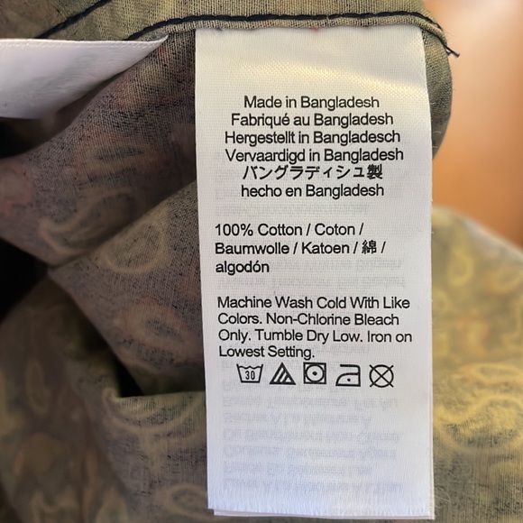 J.Crew Vintage twill shirt in print
Item BK021 Paisley - Picture 6 of 6